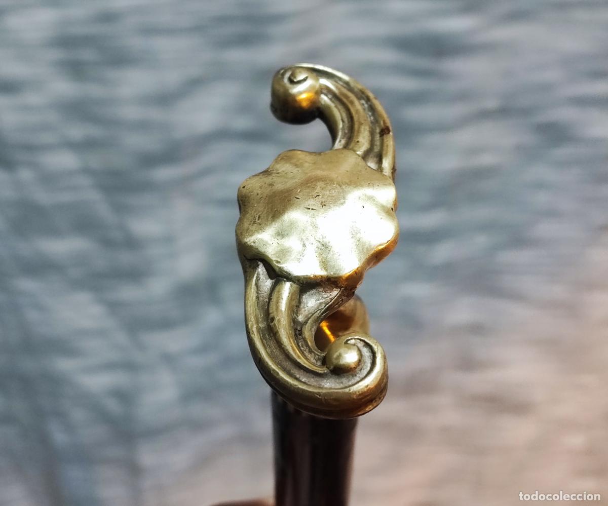 Antig&uuml;edades: EXCELENTE BASTON MODERNISTA EN BRONCE - Foto 5