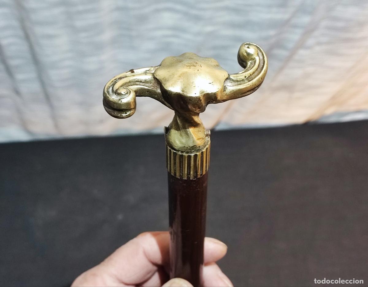 Antig&uuml;edades: EXCELENTE BASTON MODERNISTA EN BRONCE - Foto 1