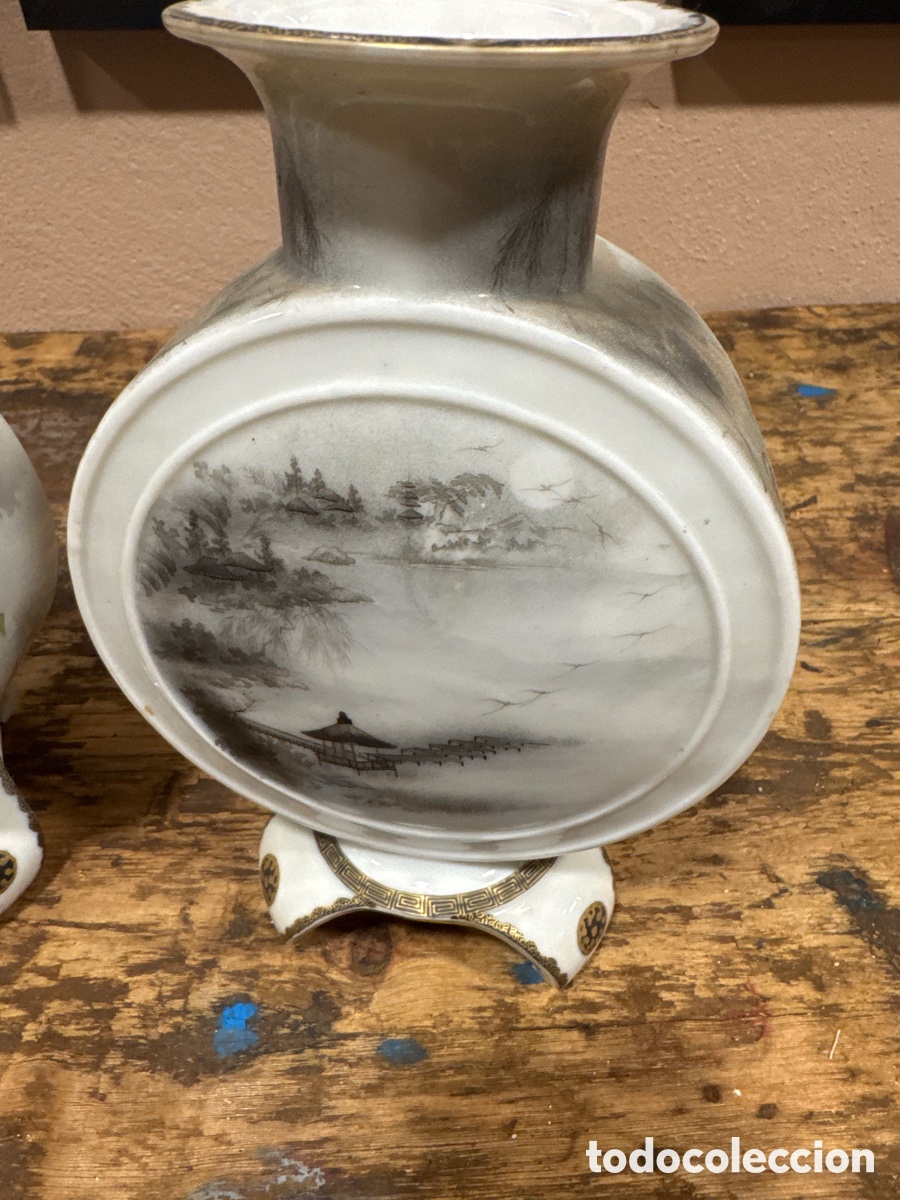 Antig&uuml;edades: Pareja de jarrones chinos - Foto 9