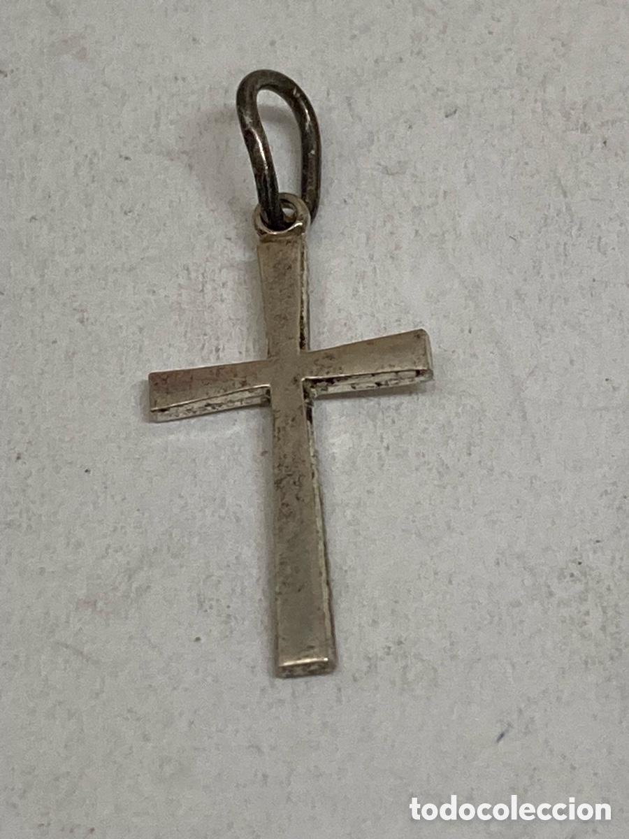Antig&uuml;edades: Cruz de plata religiosa C481 - Foto 1