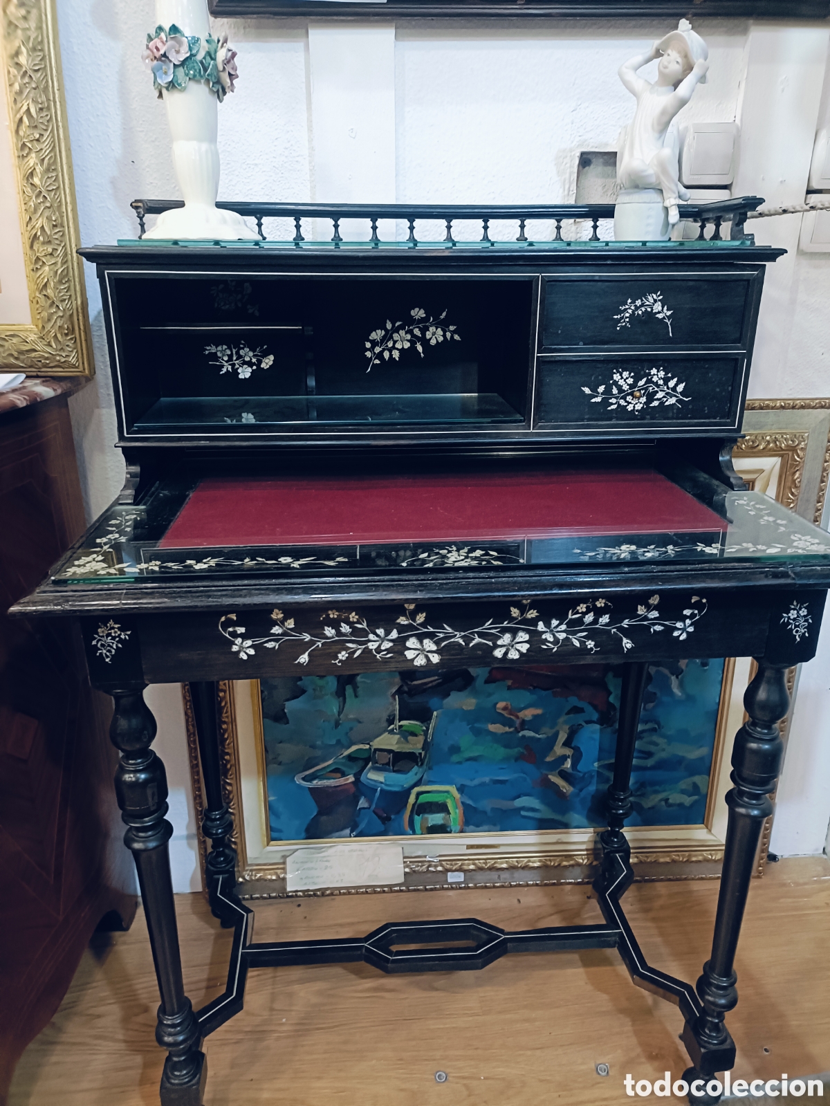 Antig&uuml;edades: Antiguo escritorio de dama - Foto 1