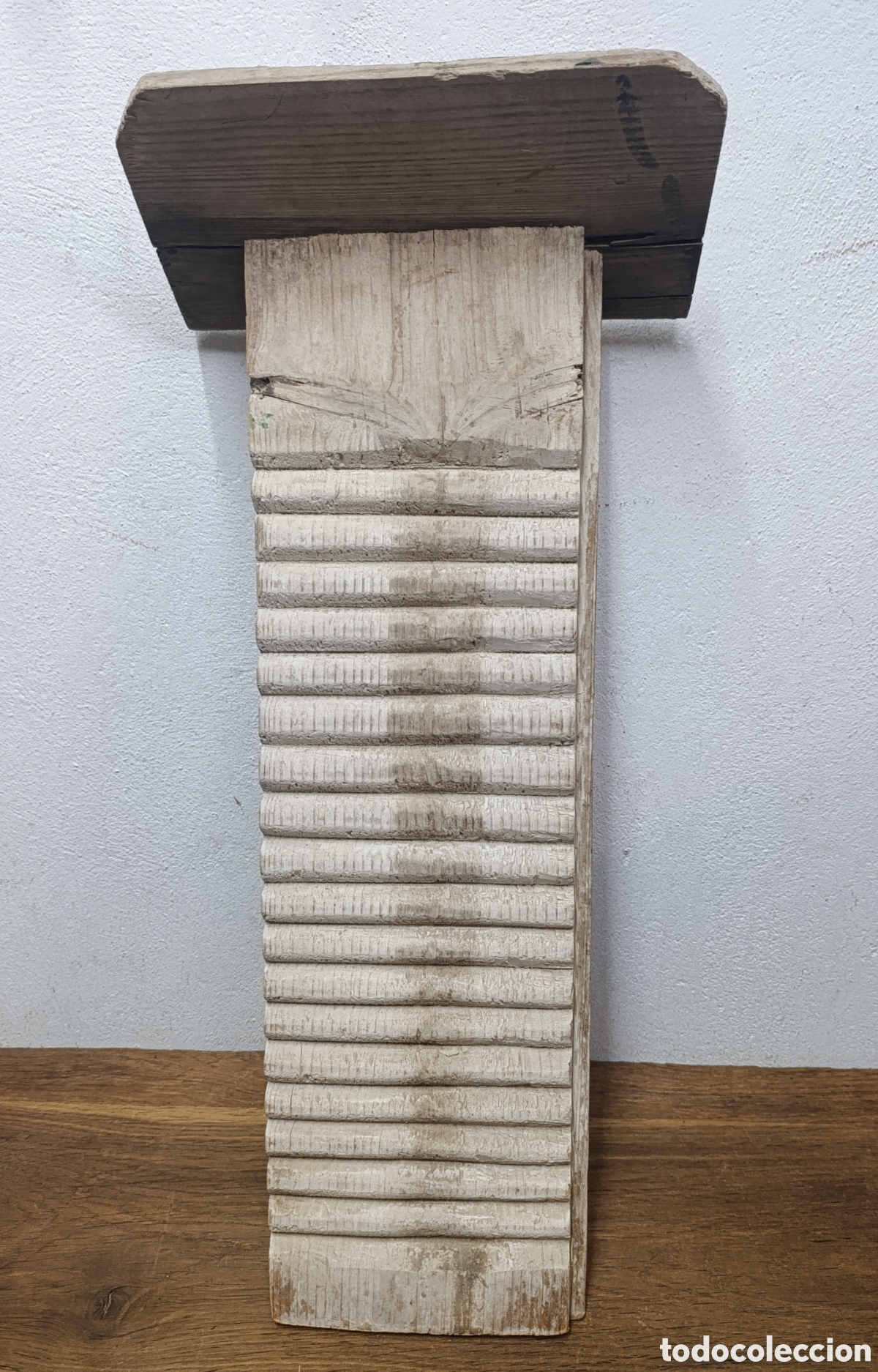 Antig&uuml;edades: ANTIGUA ESTREGADERA O TABLA DE MADERA PARA LAVAR ROPA - Foto 2