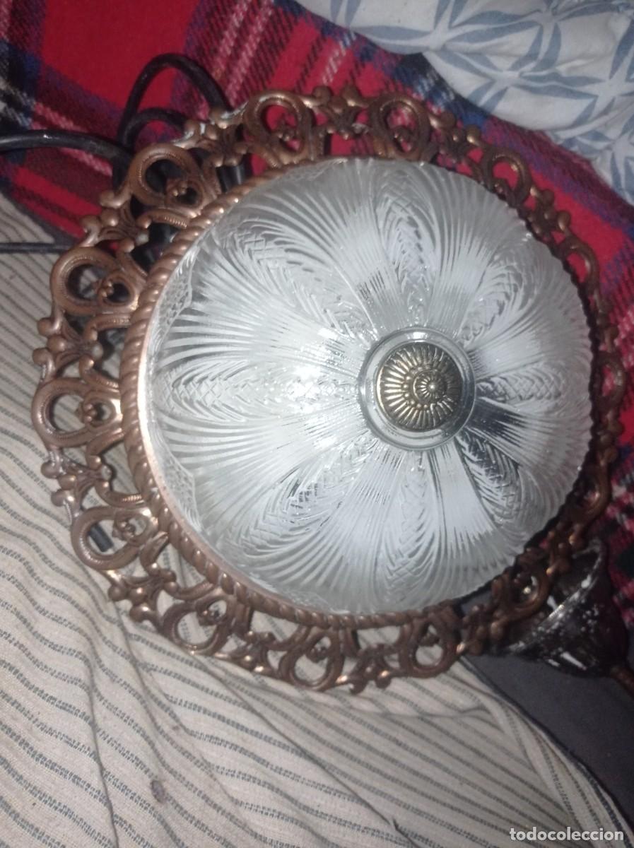 Antig&uuml;edades: Lampara techo Cristal tallado - Foto 1