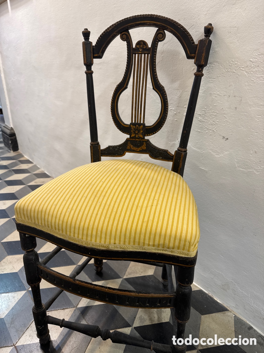 Antig&uuml;edades: Pareja de sillas Luis XVI. - Foto 1