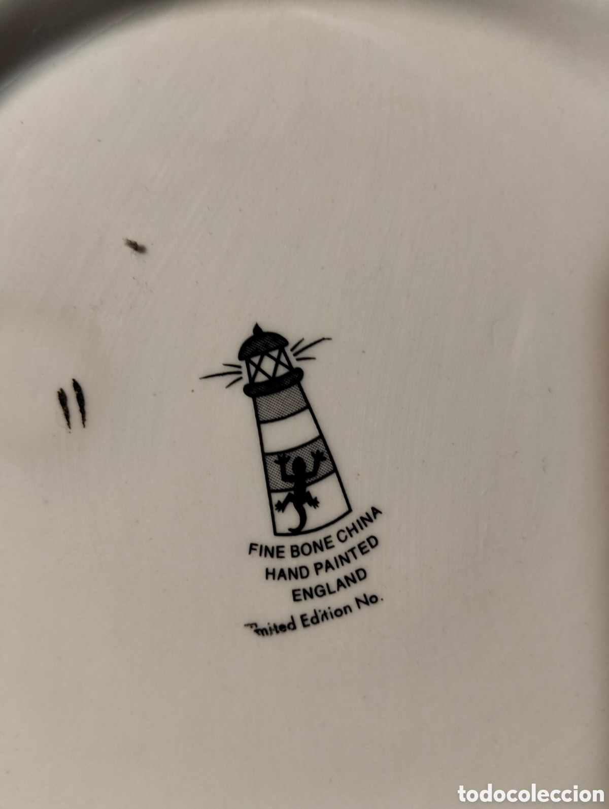 Antig&uuml;edades: Tetera Fine Bone China / hecha en Inglaterra y pintada a mano - Foto 4