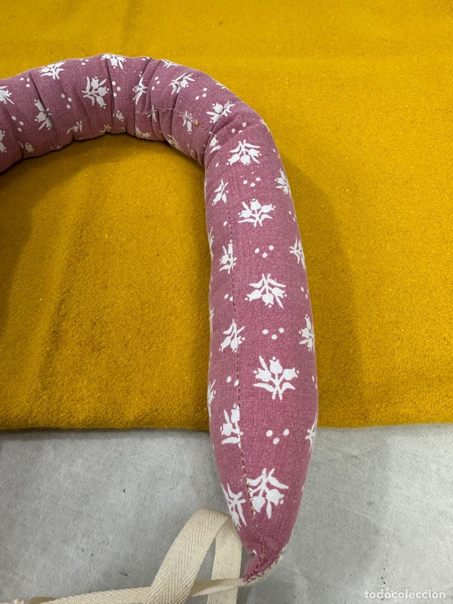 Antig&uuml;edades: Rulo de percal rosa estampado - Foto 3