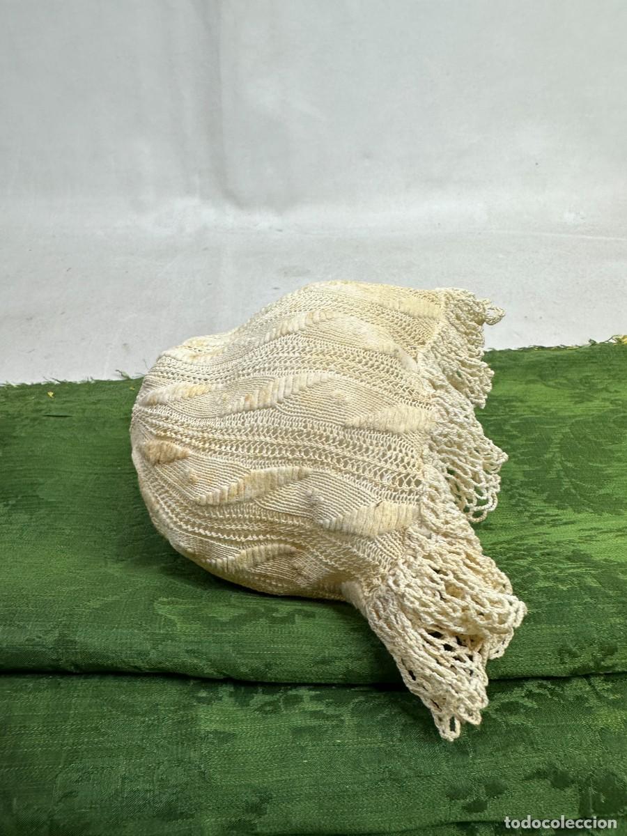 Antig&uuml;edades: Gorrito blanco antiguo - Foto 3