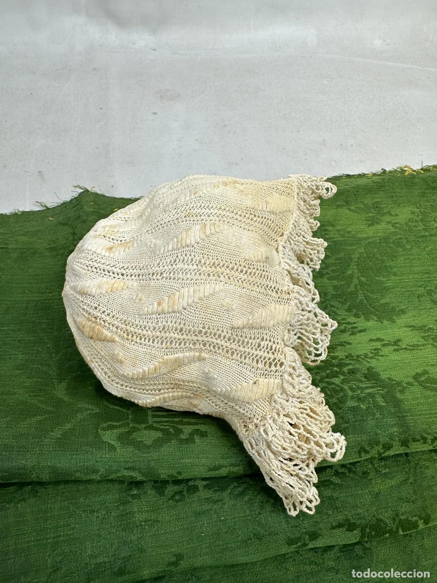 Antig&uuml;edades: Gorrito blanco antiguo - Foto 4