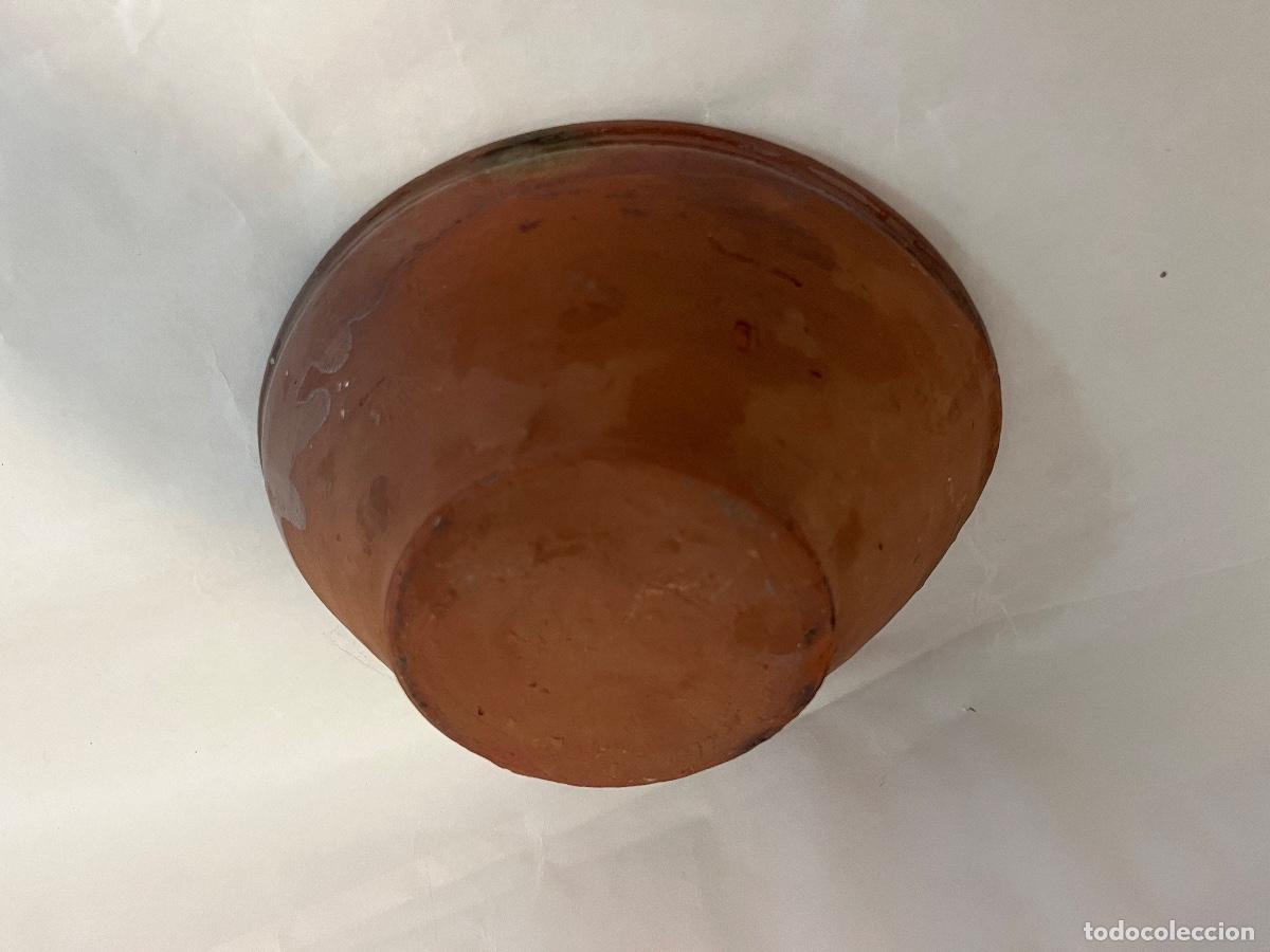 Antig&uuml;edades: Cuenco oval de barro esmaltado - Foto 3