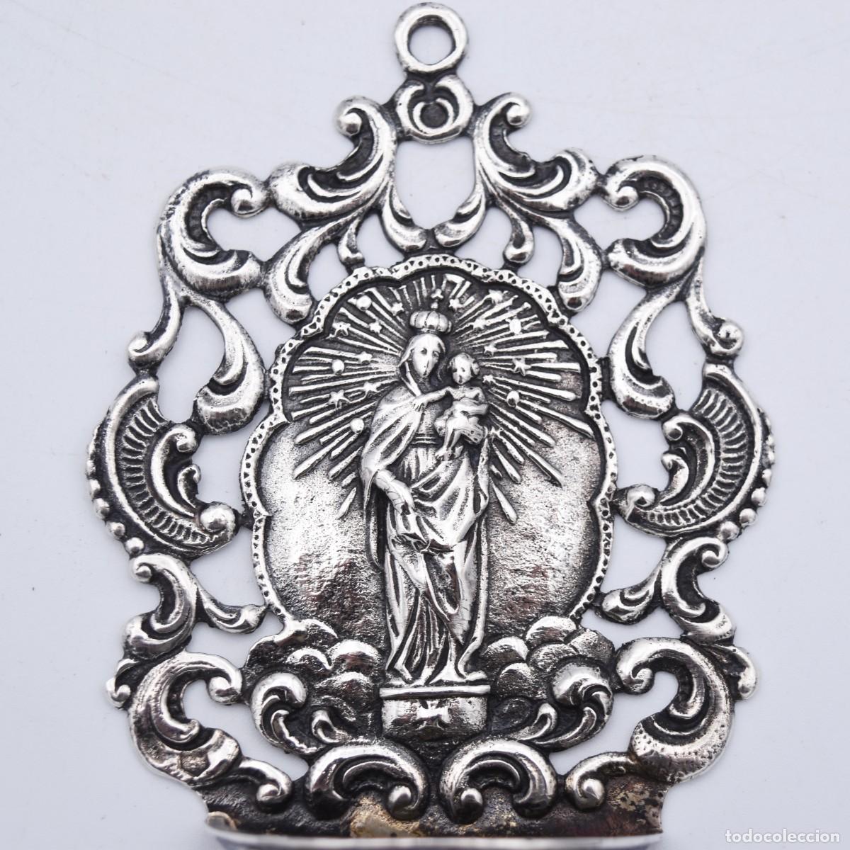 Antig&uuml;edades: Benditera antigua de plata - Foto 2