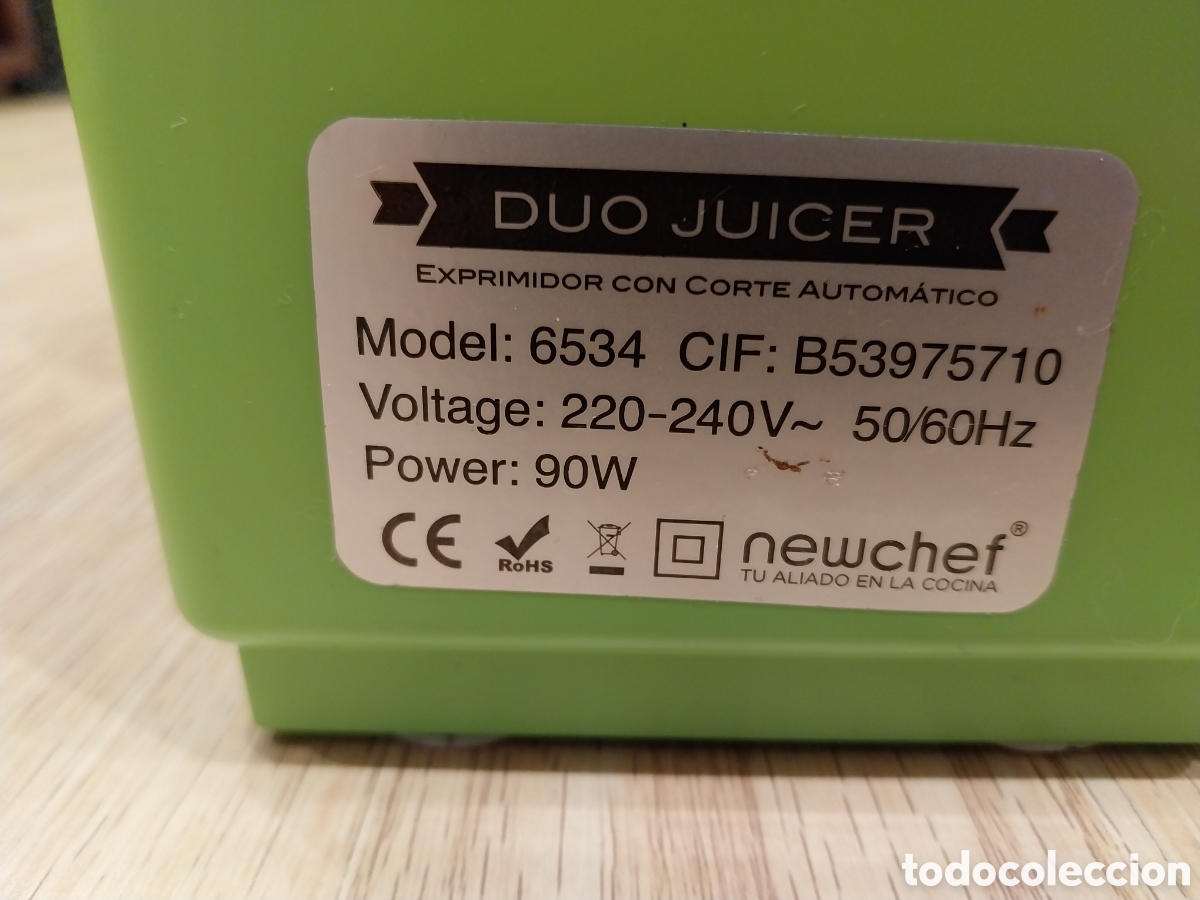 Antig&uuml;edades: Exprimidor con corte autom&aacute;tico DUO JUICER Newchef - Foto 10