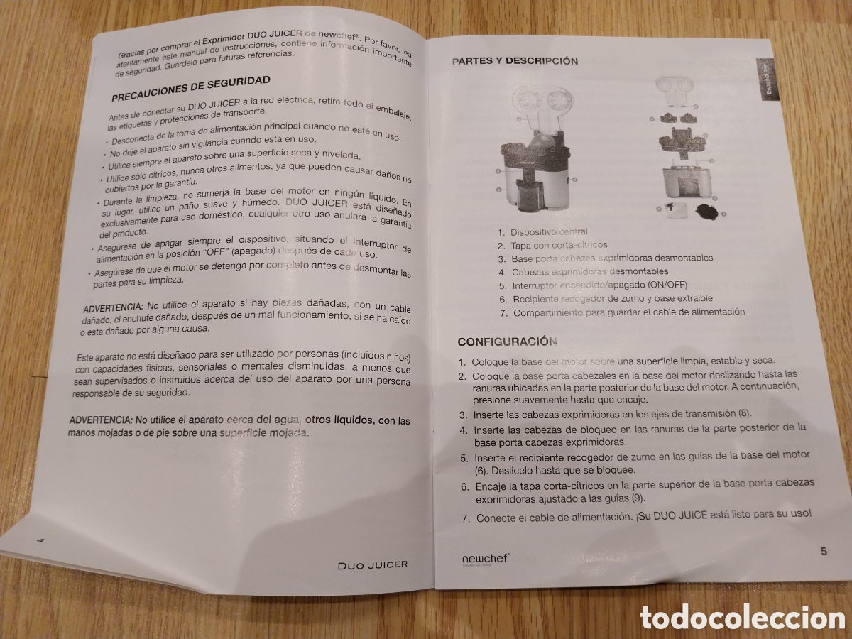 Antig&uuml;edades: Exprimidor con corte autom&aacute;tico DUO JUICER Newchef - Foto 12