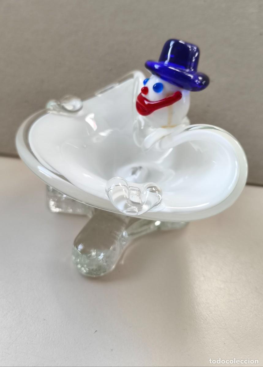 Antig&uuml;edades: BOL CON FORMA DE PAYASO DE CRISTAL DE MURANO - Foto 2