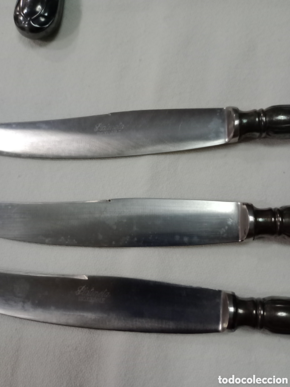 Antig&uuml;edades: 6 Cuchillos Platineta Inoxidable - Foto 4