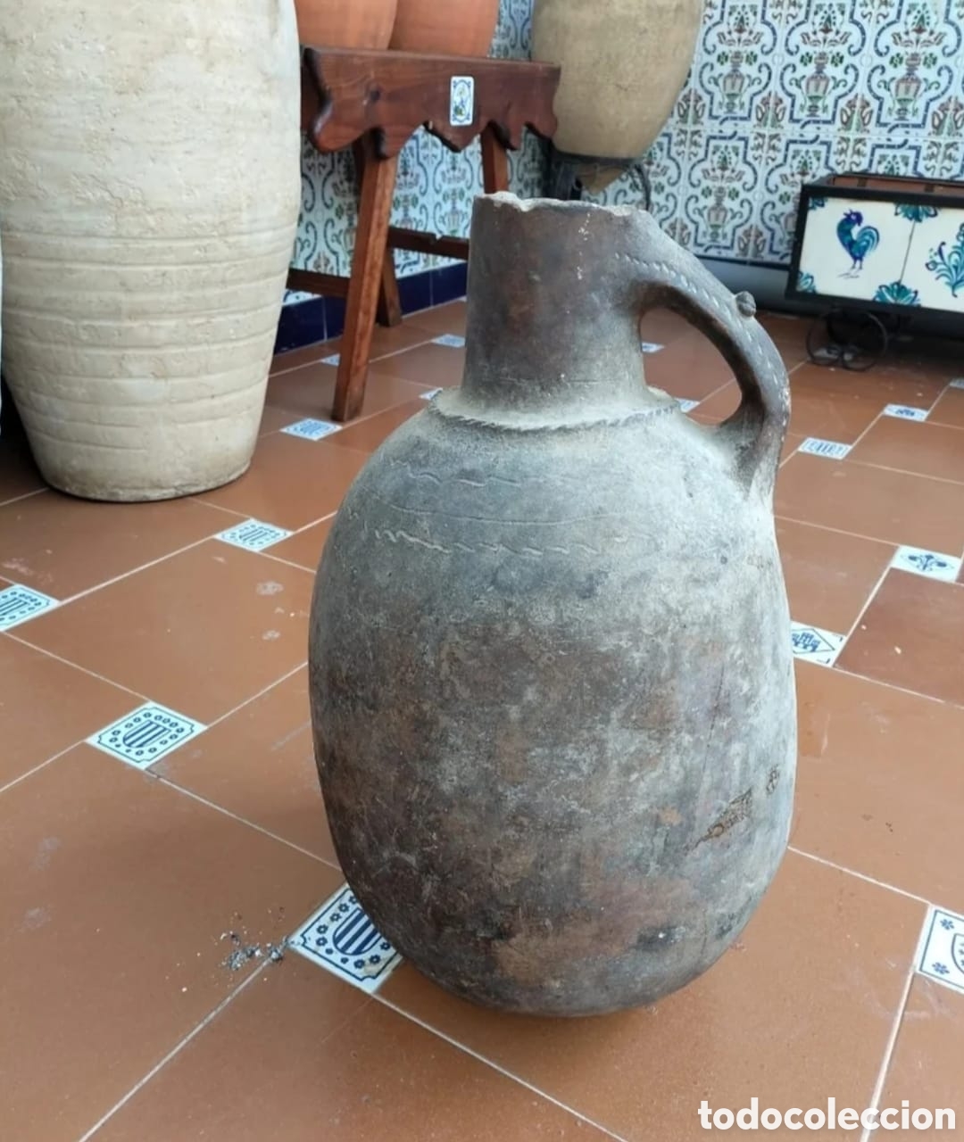 Antig&uuml;edades: Antiguo c&aacute;ntaro de barro - Foto 1