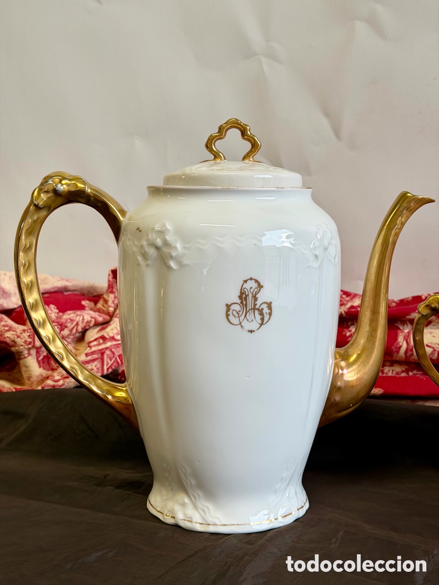 Antig&uuml;edades: Limoges Monograme, Servicio de mesa - Foto 2