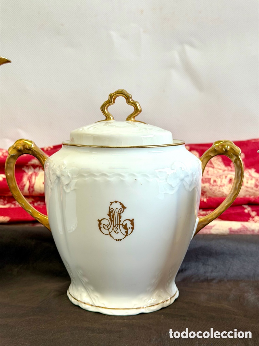 Antig&uuml;edades: Limoges Monograme, Servicio de mesa - Foto 5