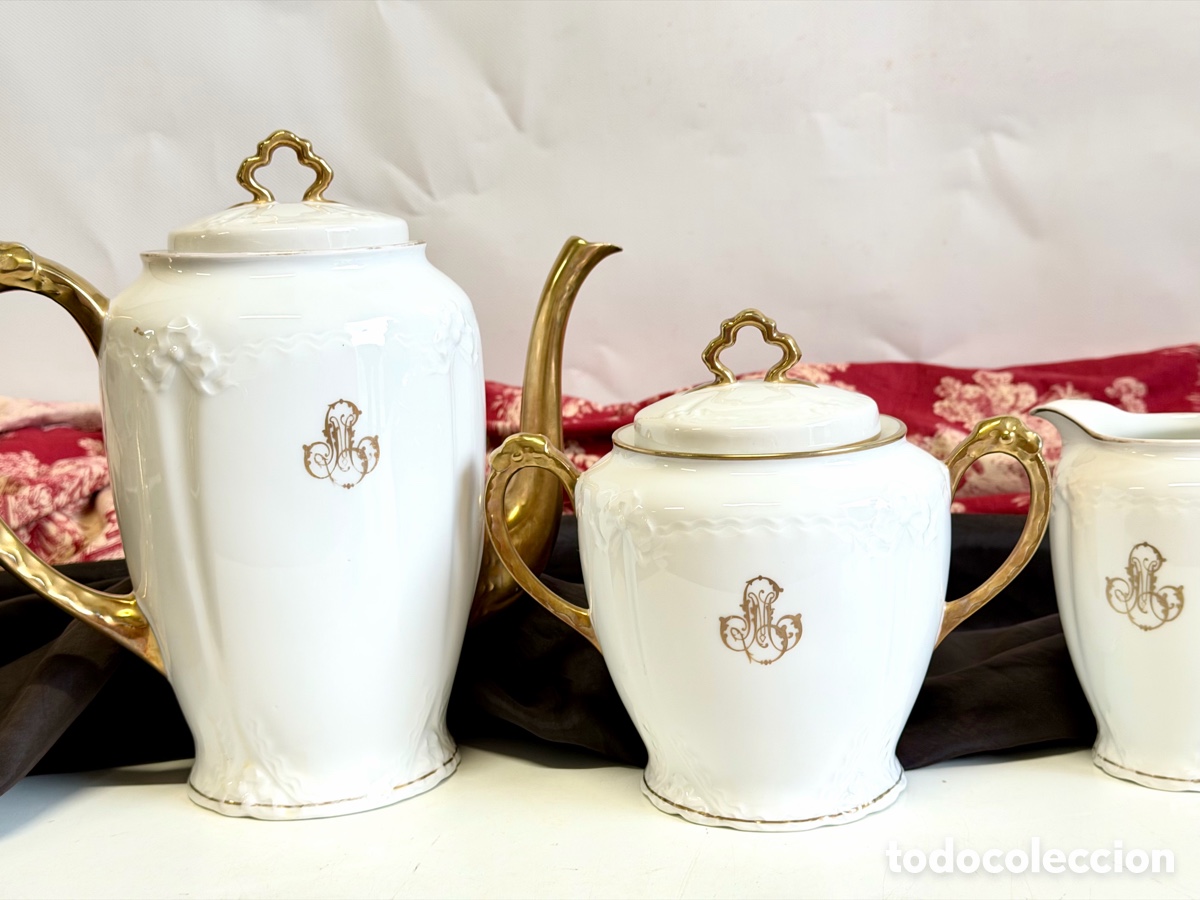 Antig&uuml;edades: Limoges Monograme, Servicio de mesa - Foto 7