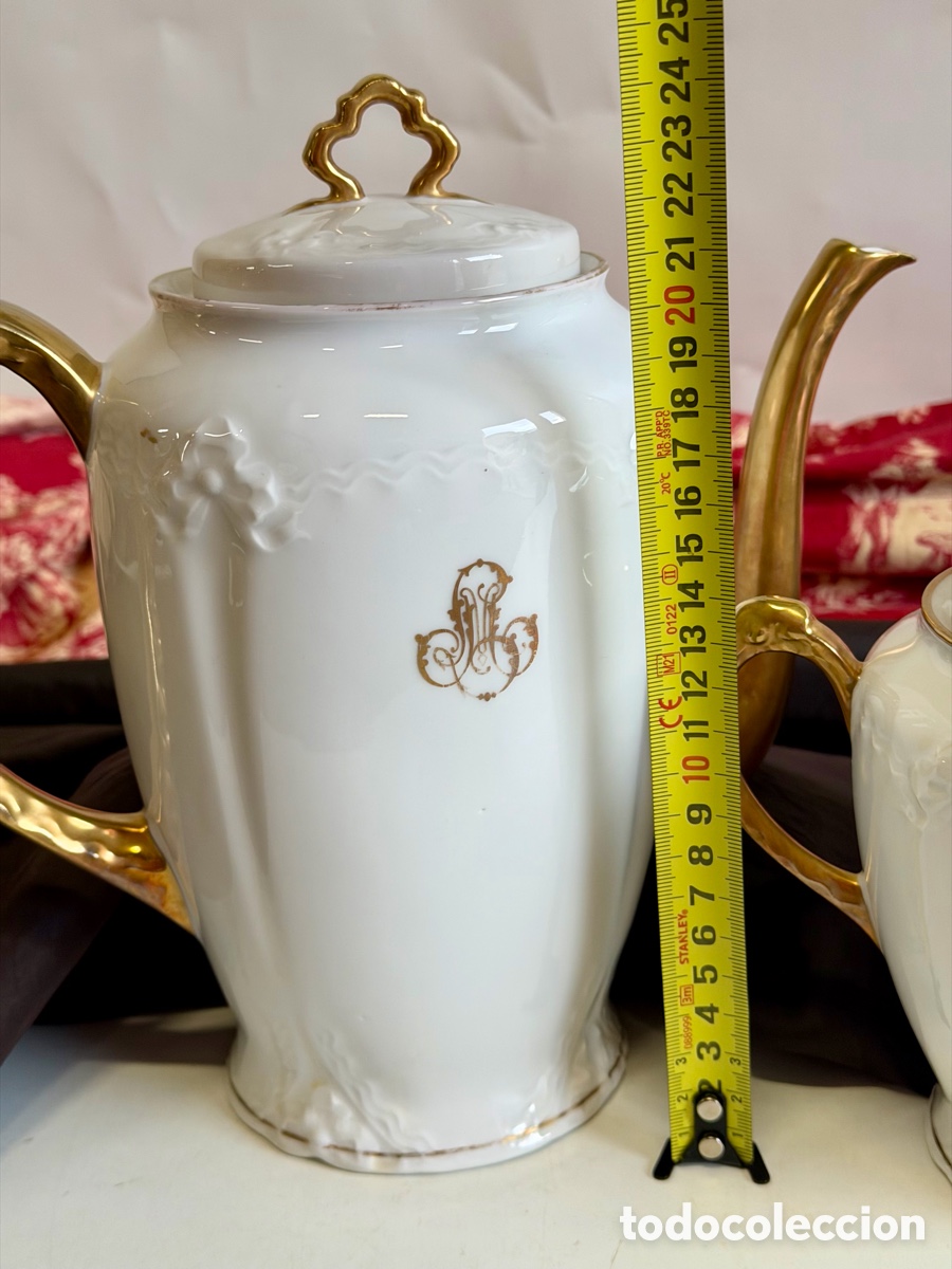 Antig&uuml;edades: Limoges Monograme, Servicio de mesa - Foto 14
