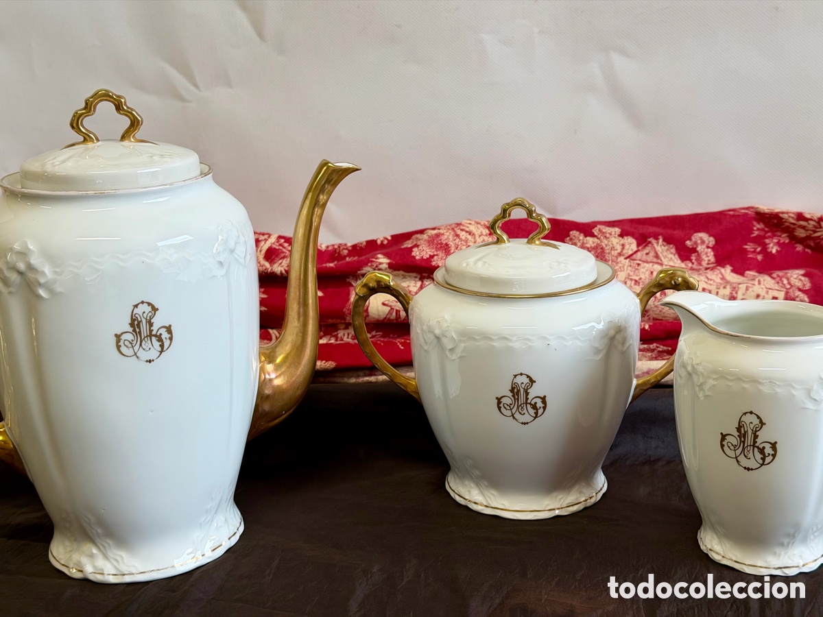 Antig&uuml;edades: Limoges Monograme, Servicio de mesa - Foto 1