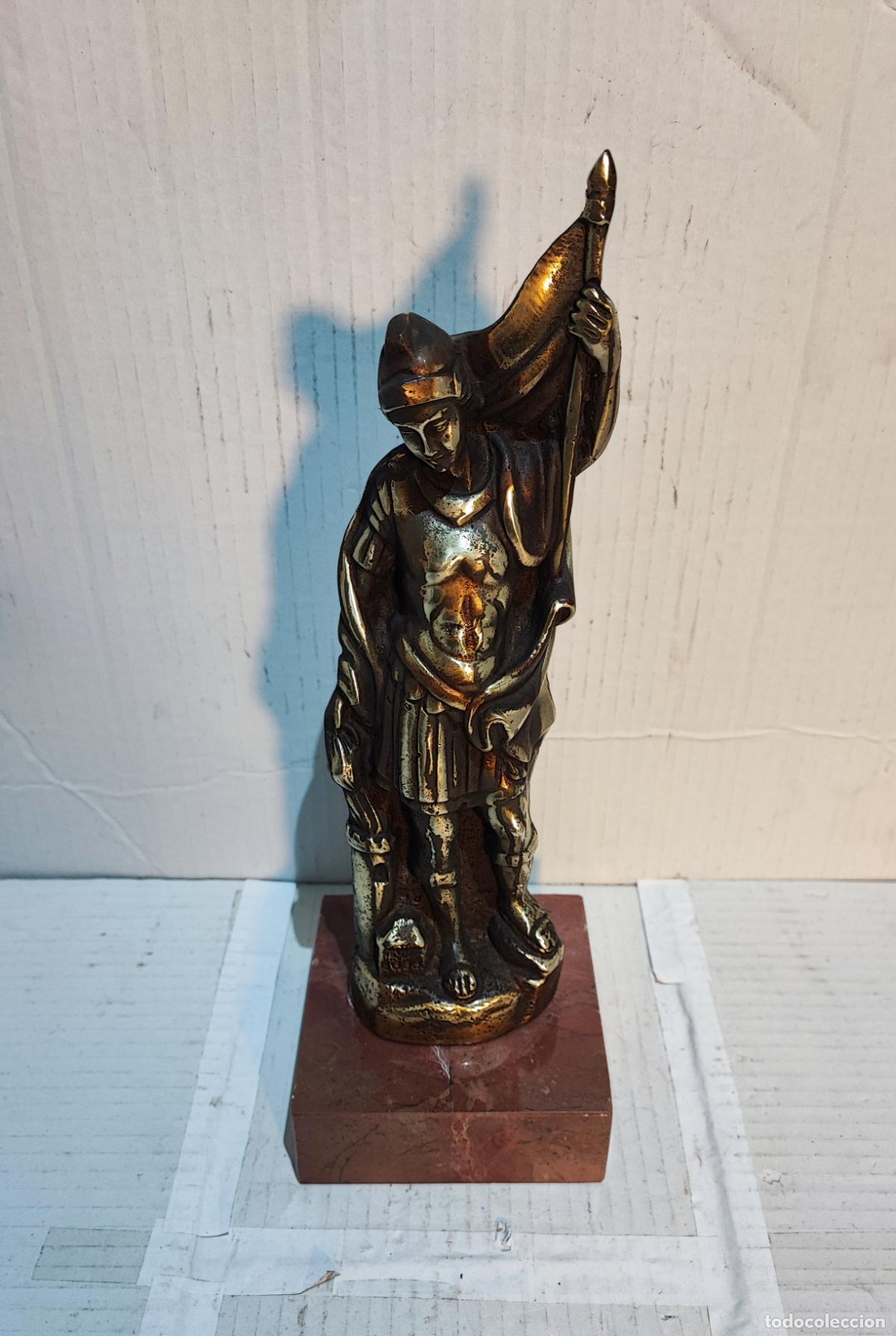 Antig&uuml;edades: SAN FLORIAN EN BRONCE Y MARMOL - Foto 2