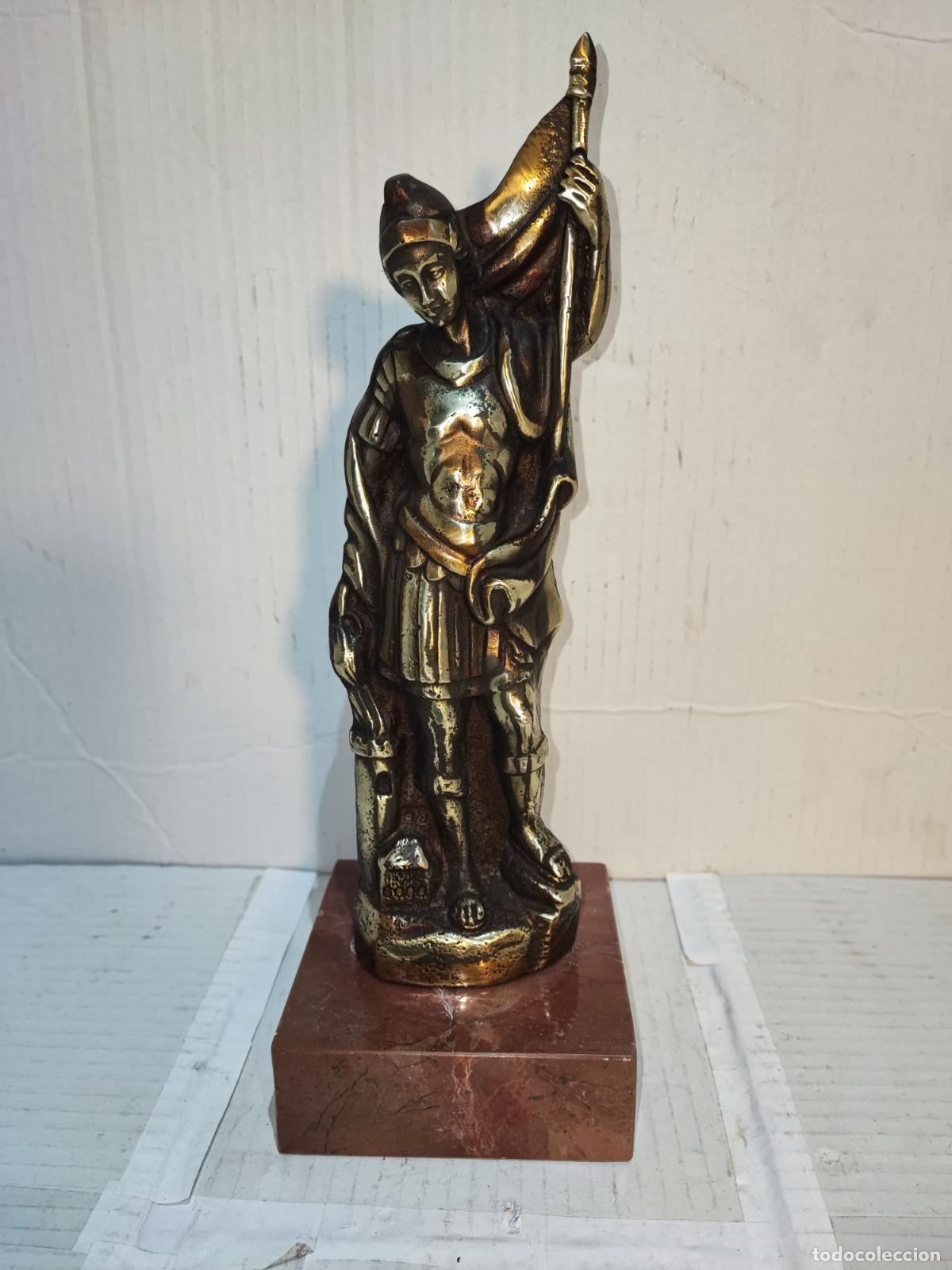 Antig&uuml;edades: SAN FLORIAN EN BRONCE Y MARMOL - Foto 1