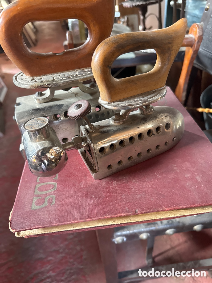 Antig&uuml;edades: Pareja de planchas antiguas - Foto 2