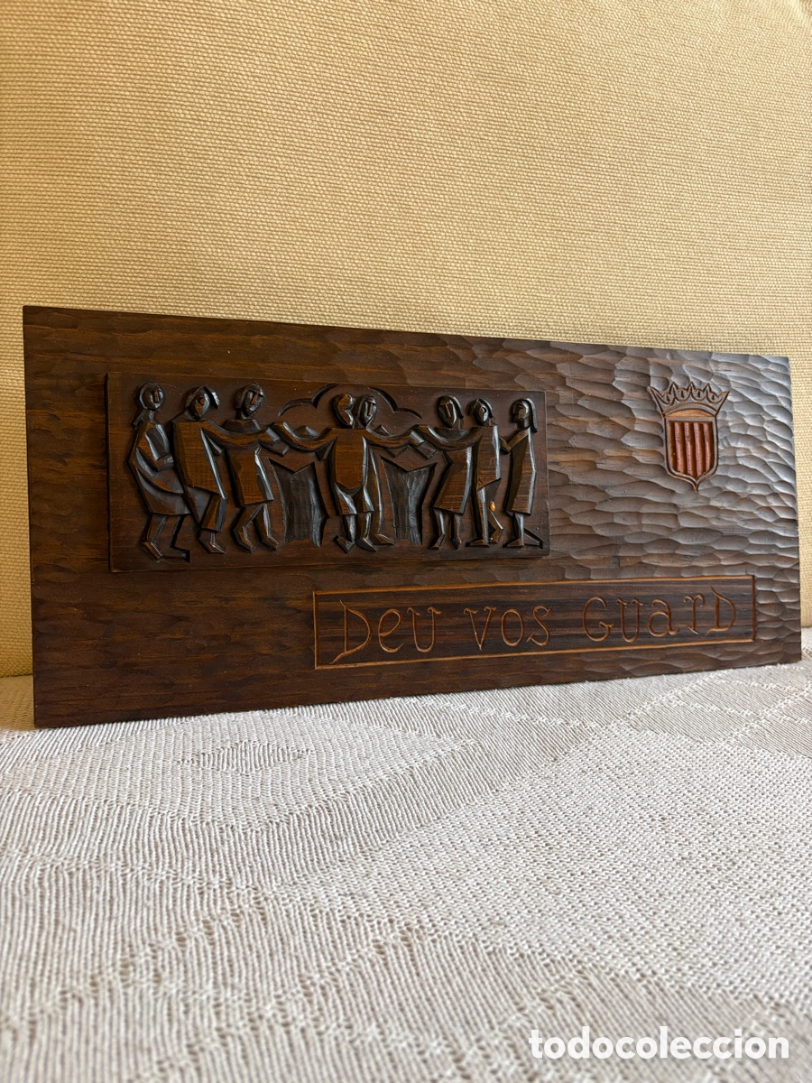 Antig&uuml;edades: Retablo deu vos guard en madera tallada - Foto 2