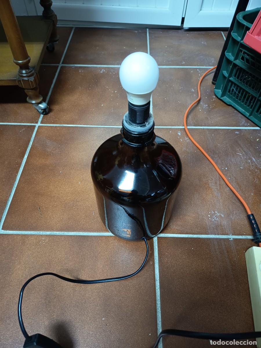 Antig&uuml;edades: L&aacute;mpara de botella vintage - Foto 3