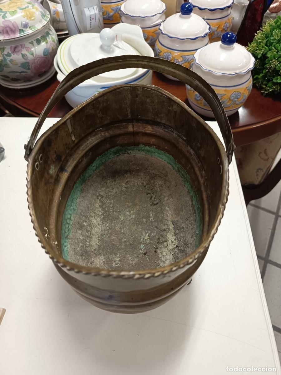 Antig&uuml;edades: Cesta decorativa lat&oacute;n y bronce - Foto 9
