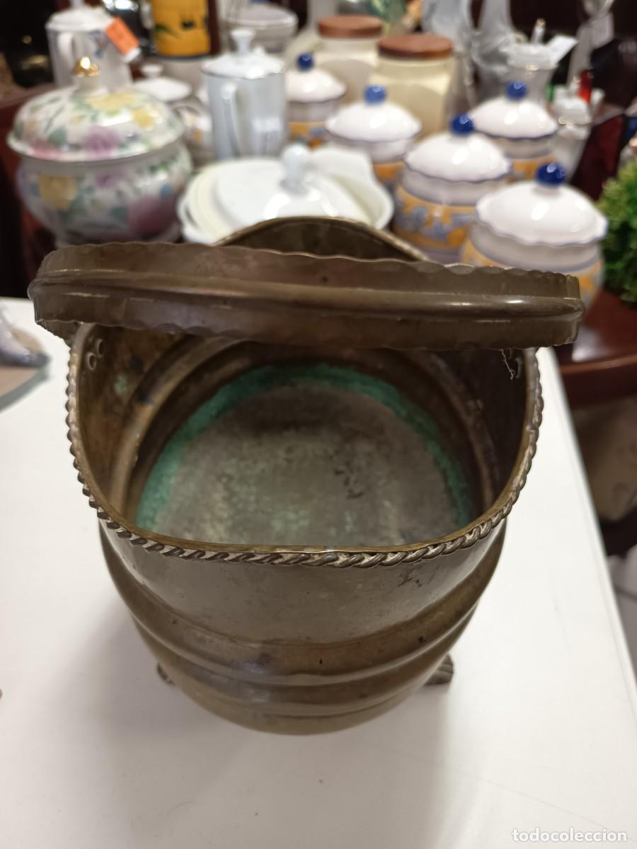 Antig&uuml;edades: Cesta decorativa lat&oacute;n y bronce - Foto 10
