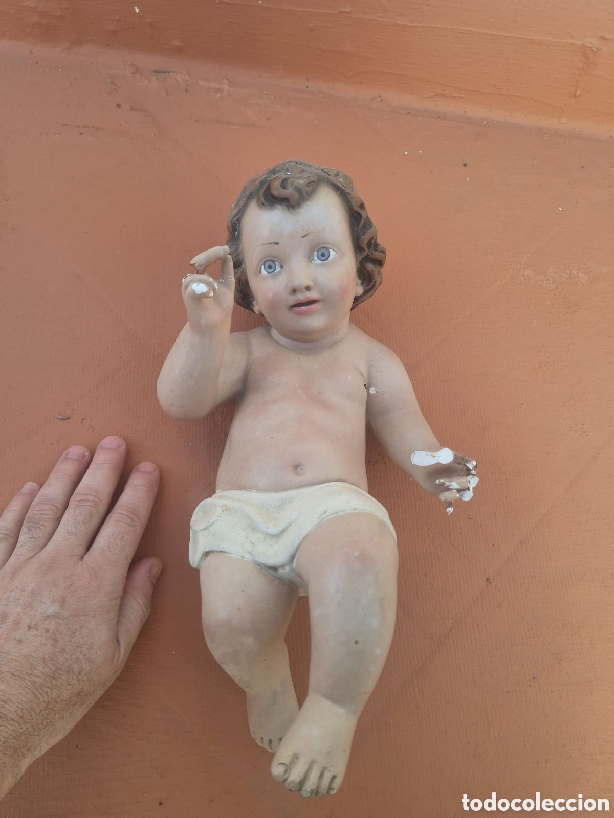 Antig&uuml;edades: Antiguo ni&ntilde;o Jes&uacute;s con defectos - Foto 2
