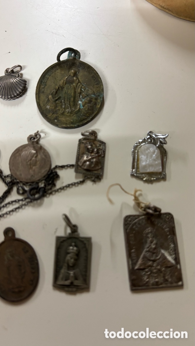 Antig&uuml;edades: Lote medallas religiosas - Foto 4