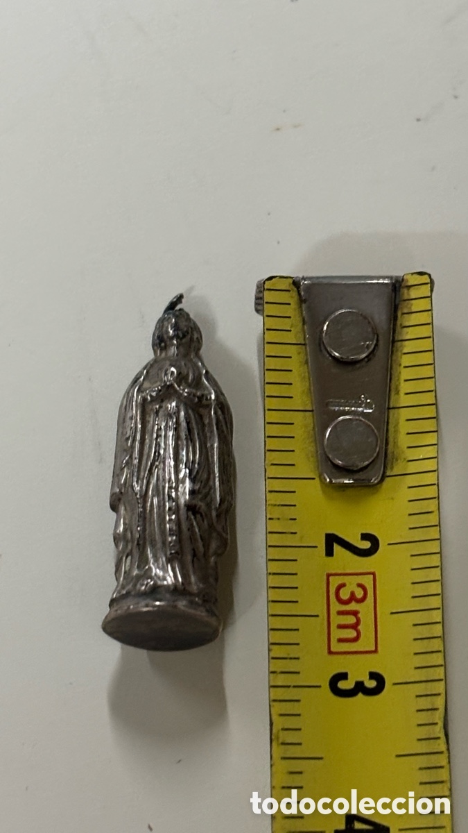 Antig&uuml;edades: Antiguo colgante Virgen - Foto 2