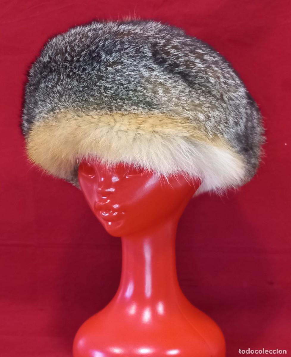 Antig&uuml;edades: GORRO DE PIEL DE ZORRO - ORIGINAL - Foto 1