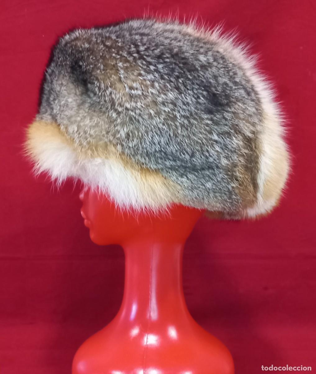 Antig&uuml;edades: GORRO DE PIEL DE ZORRO - ORIGINAL - Foto 4