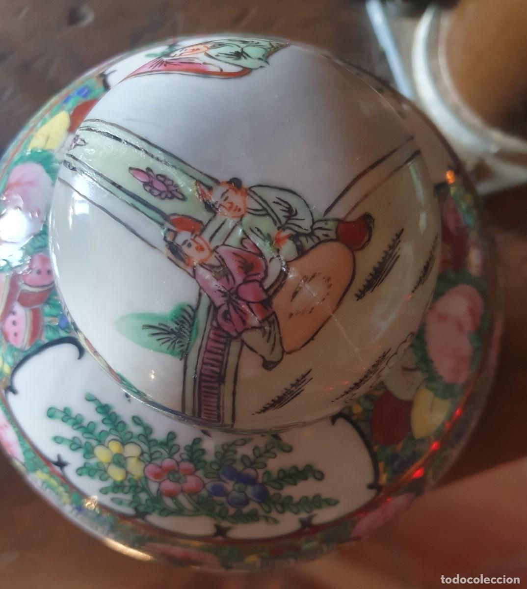 Antig&uuml;edades: Tarro chino de porcelana. - Foto 2