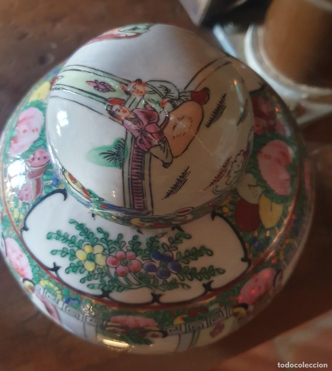 Antig&uuml;edades: Tarro chino de porcelana. - Foto 3