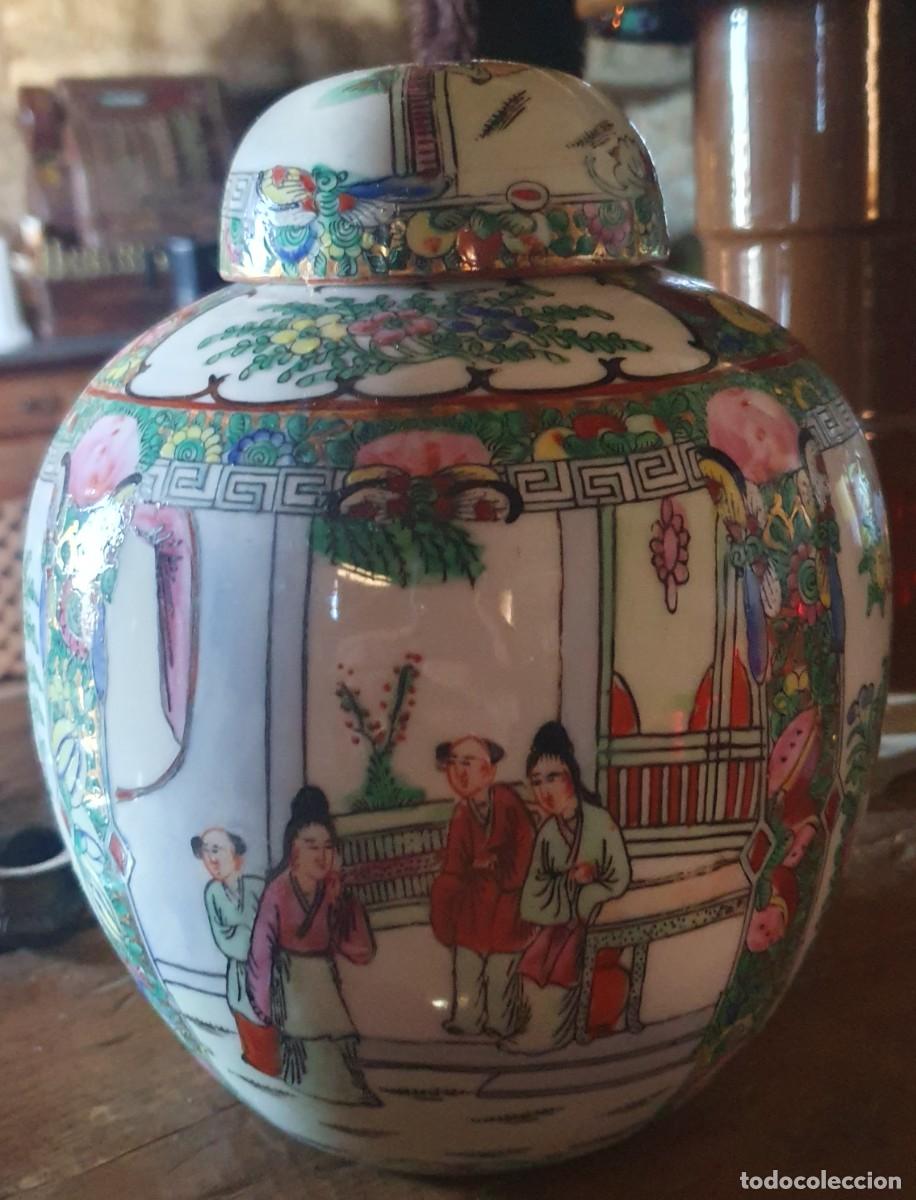 Antig&uuml;edades: Tarro chino de porcelana. - Foto 4