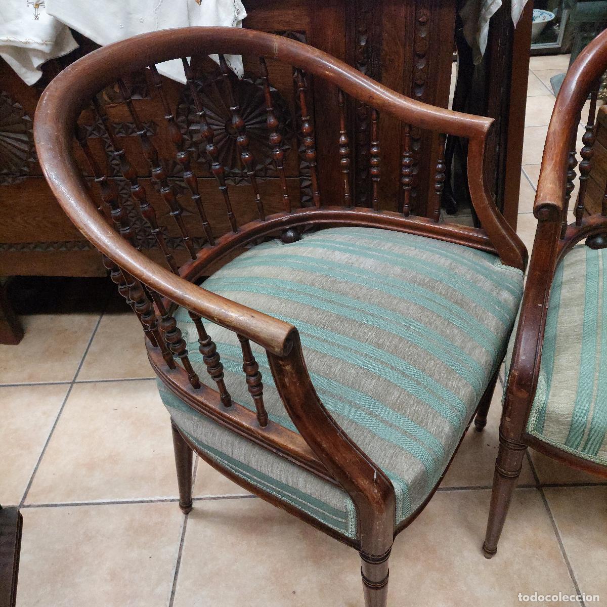 Antig&uuml;edades: Pareja de butacas estilo Regency - Foto 2