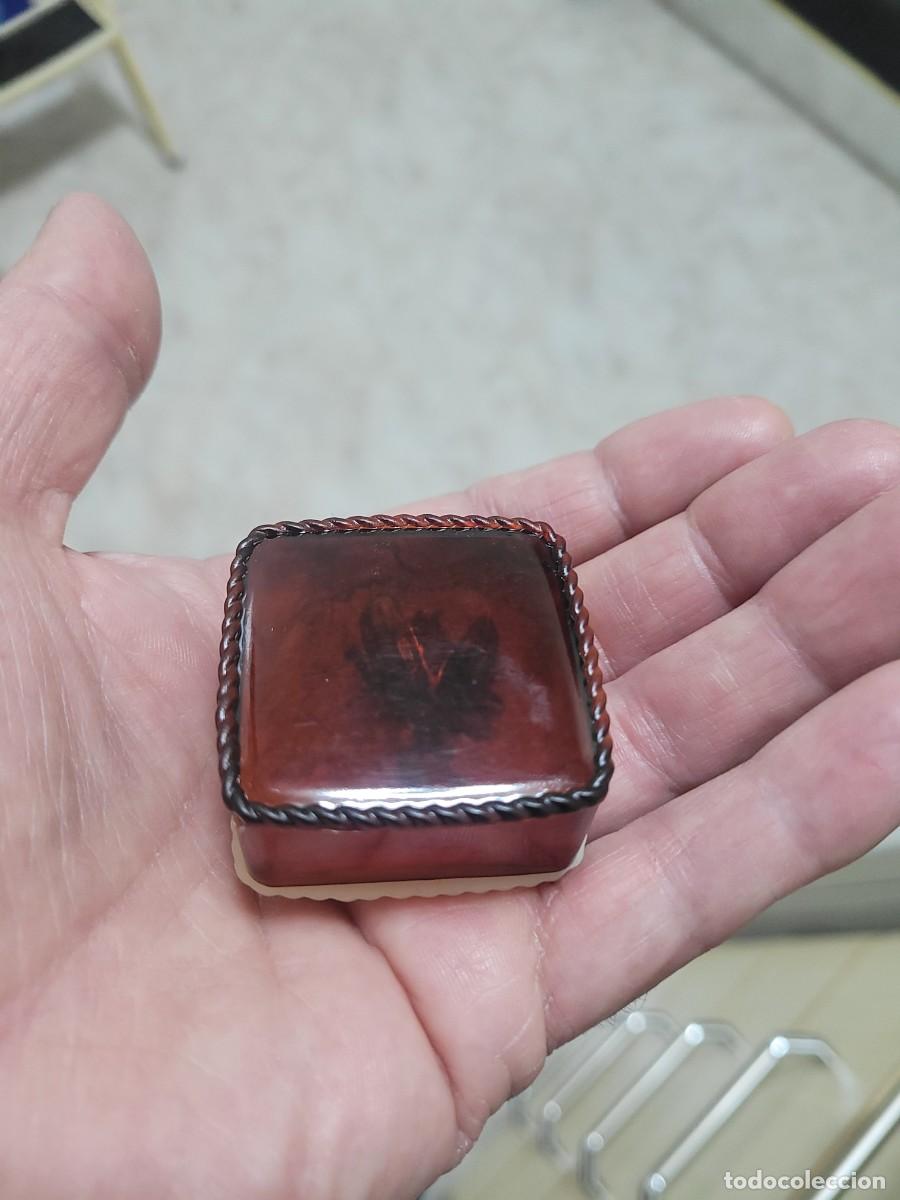 Antig&uuml;edades: BROCHE DE PLATA MOSCA ESMALTADO Y CON MARQUESITAS - Foto 7