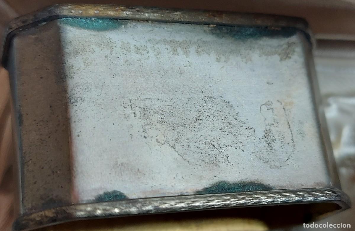 Antig&uuml;edades: SERVILLETERO PLATA GRABADO 14,8 gr - Foto 6