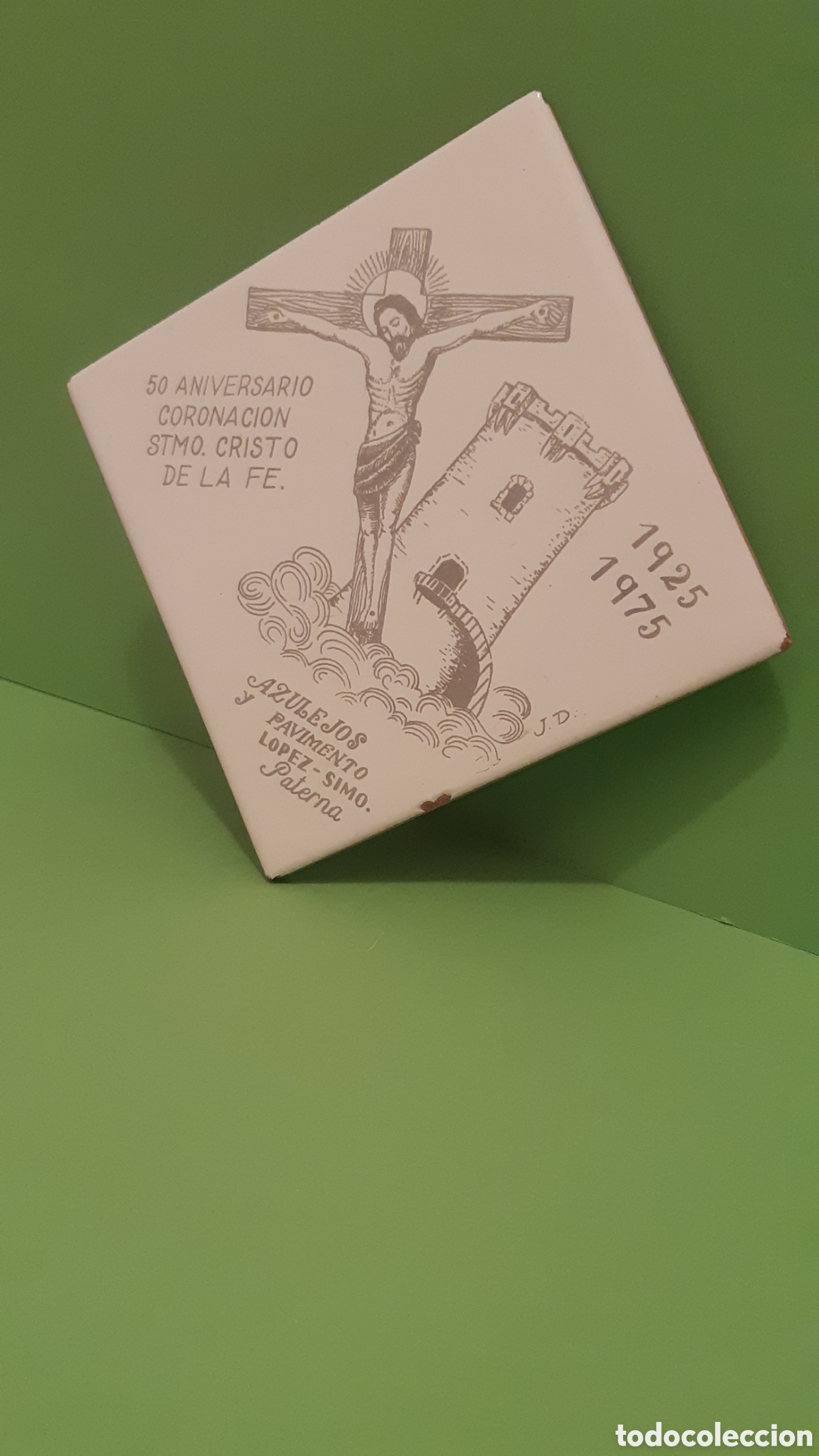 Antig&uuml;edades: Azulejo Cristo de la F&eacute; - Foto 1