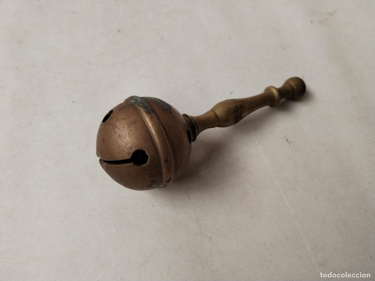 Antig&uuml;edades: antiguo sonajero de bronce - c180 - Foto 5