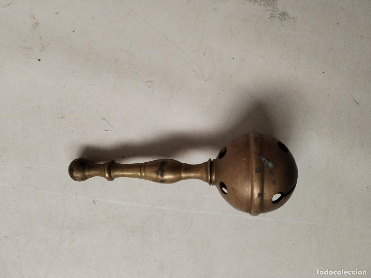 Antig&uuml;edades: antiguo sonajero de bronce - c180 - Foto 1