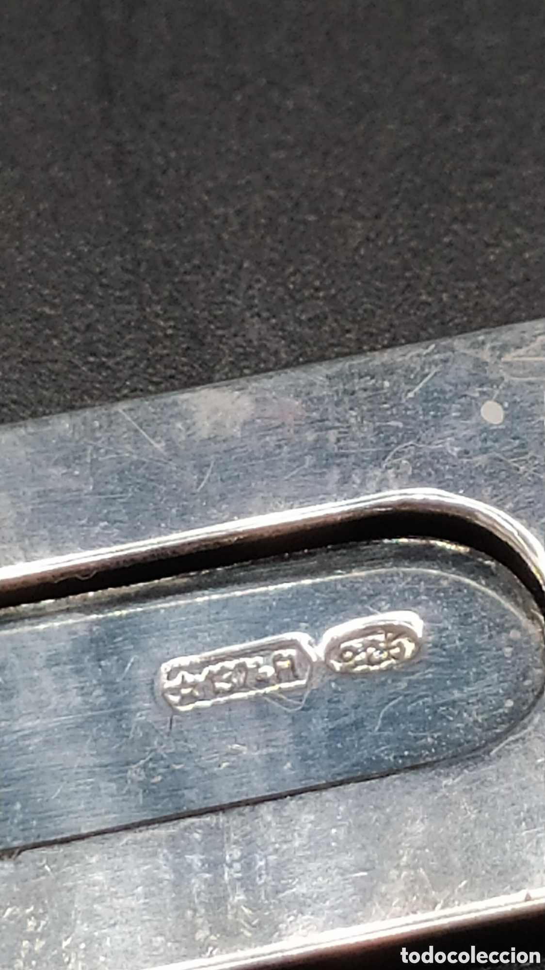 Antig&uuml;edades: Pinza plata, marca p&aacute;ginas. - Foto 2