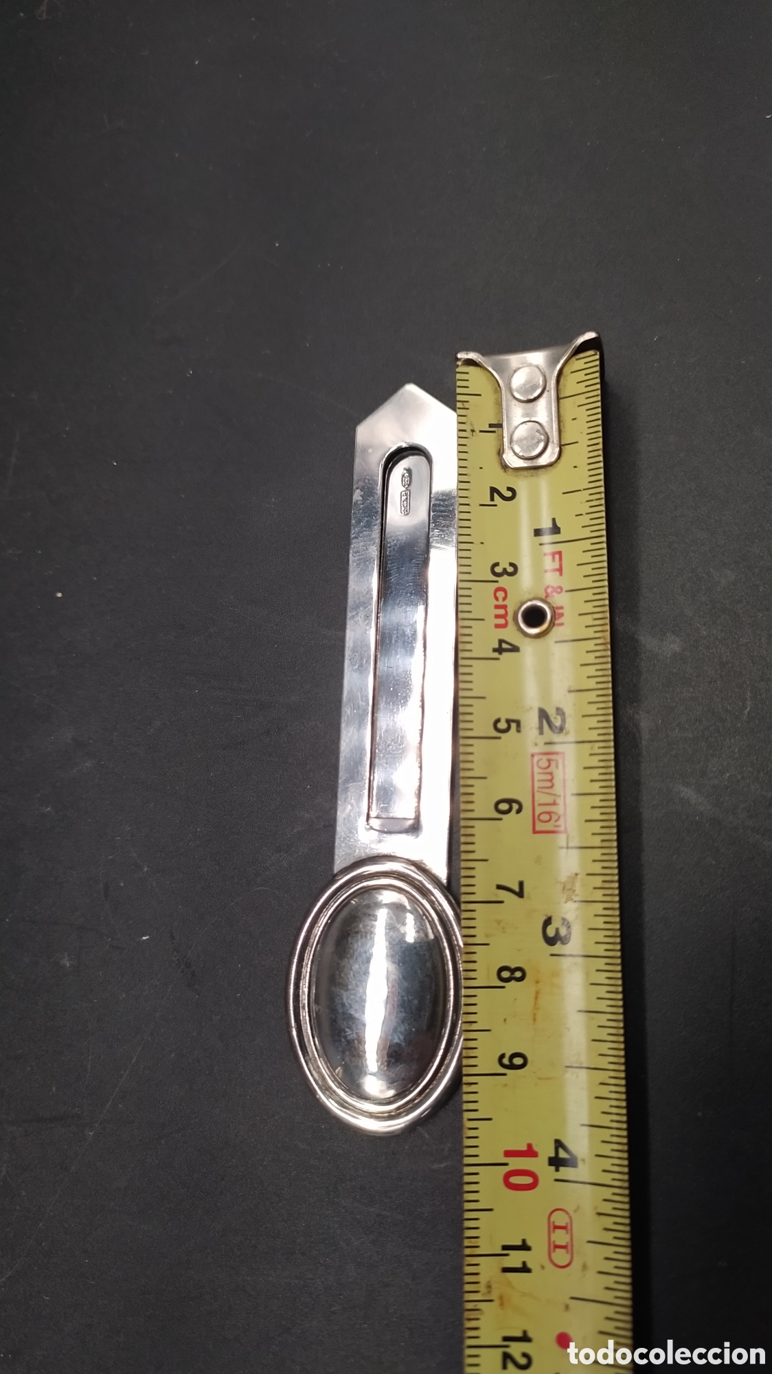 Antig&uuml;edades: Pinza plata, marca p&aacute;ginas. - Foto 4