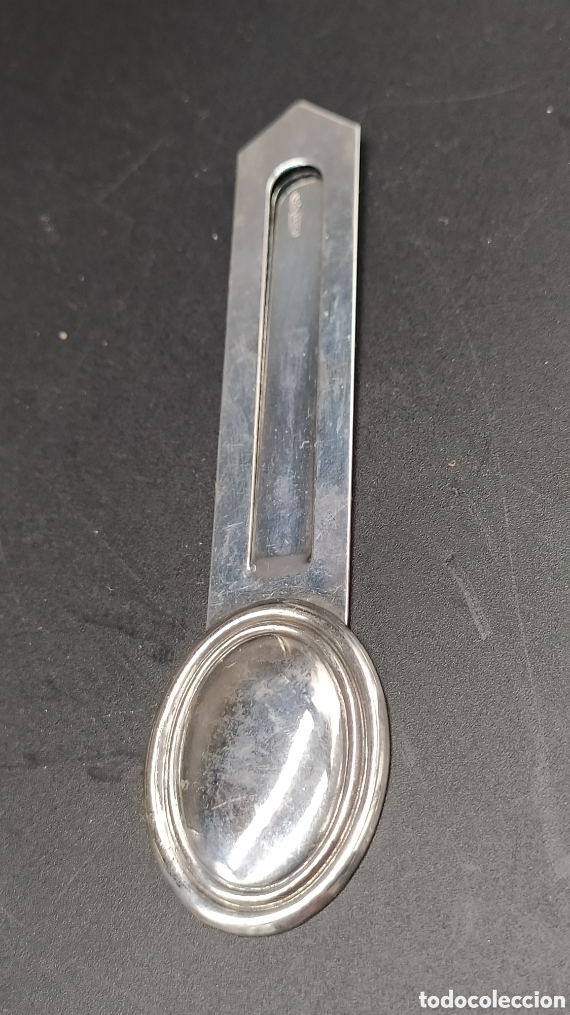 Antig&uuml;edades: Pinza plata, marca p&aacute;ginas. - Foto 1
