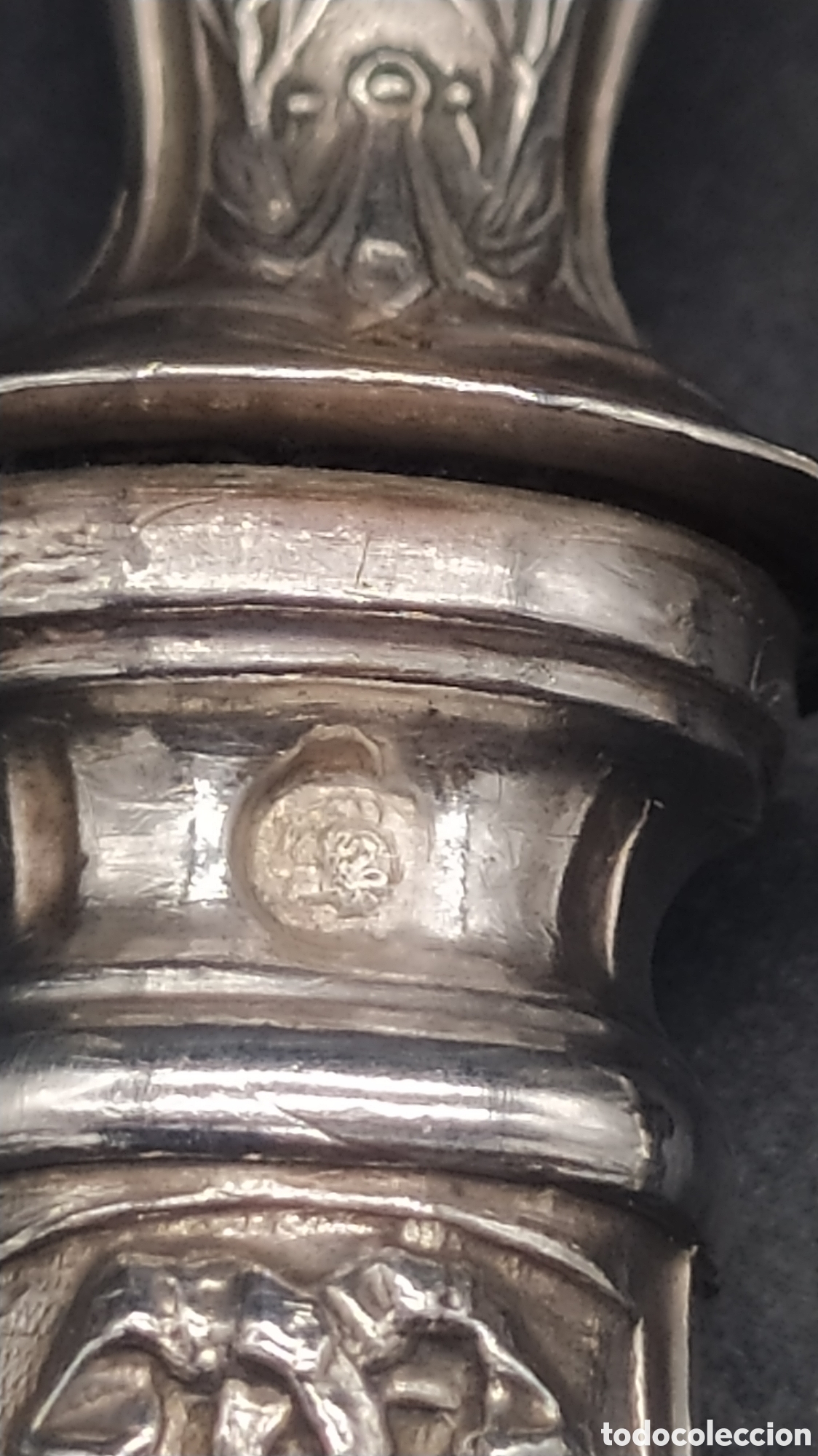 Antig&uuml;edades: Cubiertos de servir de plata antiguos. - Foto 5
