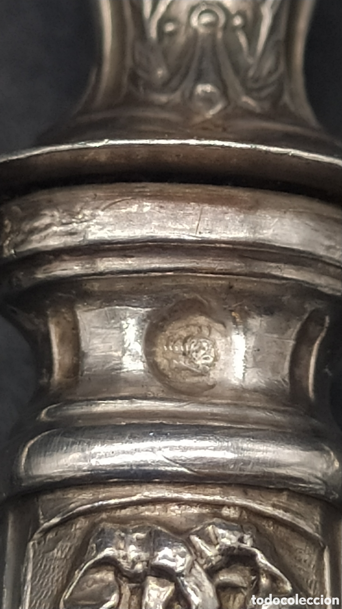 Antig&uuml;edades: Cubiertos de servir de plata antiguos. - Foto 7